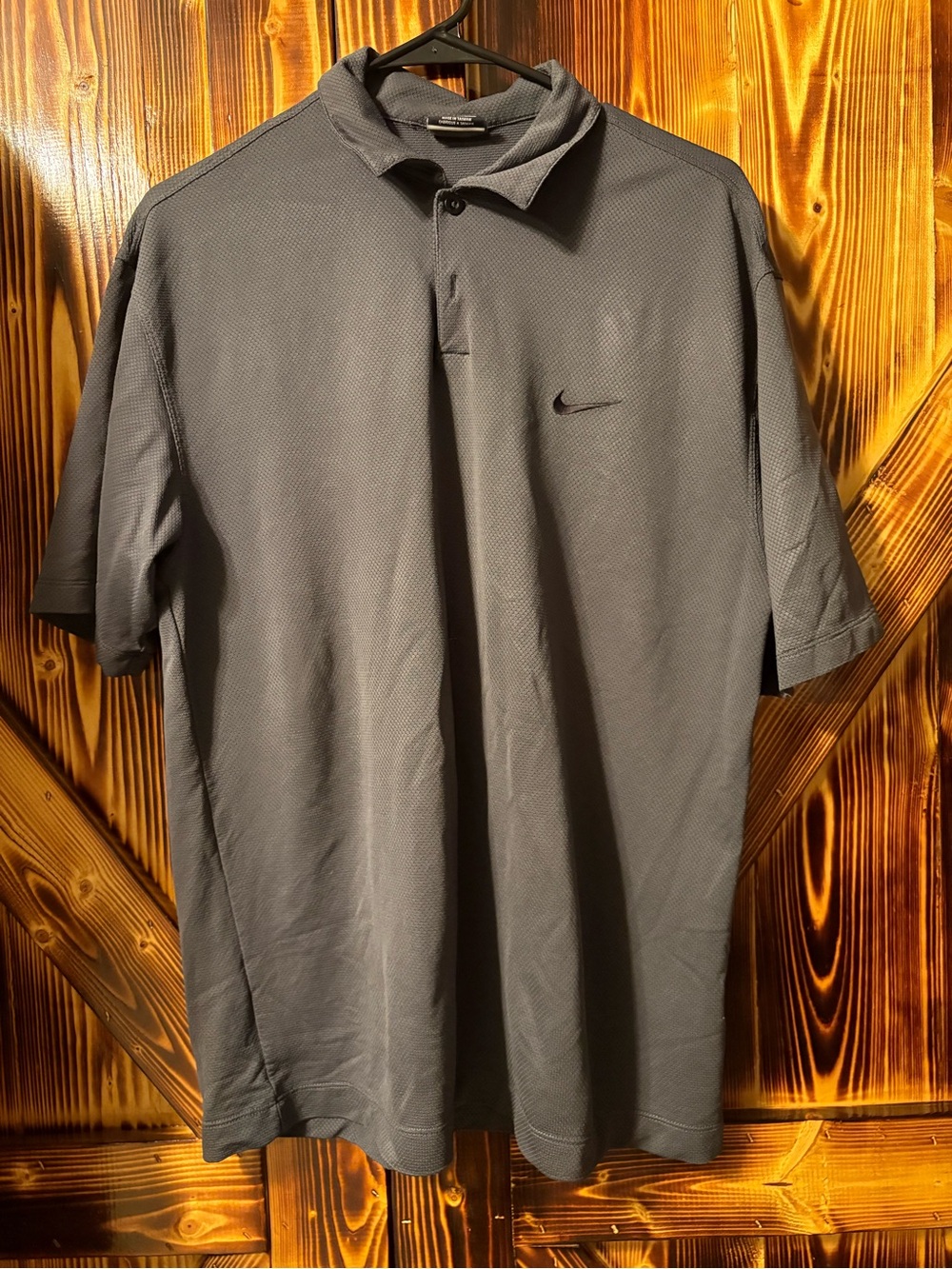 Nike Golf Men’s Gray Short-Sleeve Polo size large